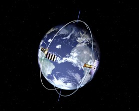 satellites around the Earth